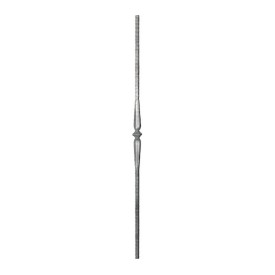 Barreau en fer forgé ciselé martelé à froid disponible en carré 12 ou 14 mm