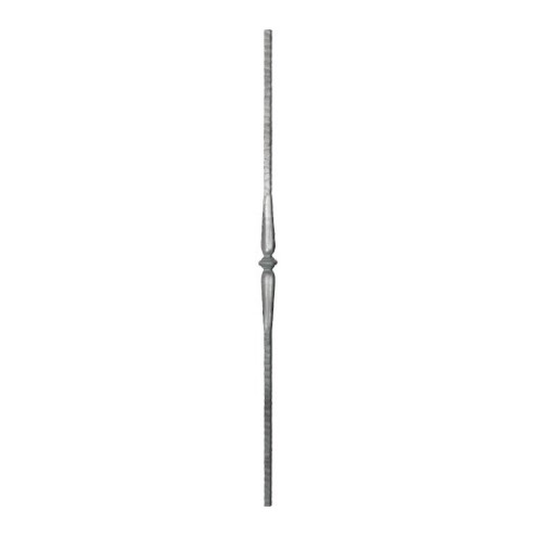 Barreau en fer forgé ciselé martelé à froid disponible en carré 12 ou 14 mm