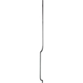 Barreau galbé en fer forgé carré 14 mm pour grille de fenêtre