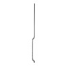 Barreau torsadé galbé en fer forgé carré 14 mm pour grille de fenêtre