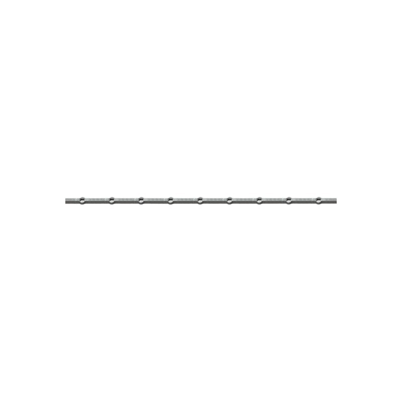 Traverse à trous carrés pour barreaux carrés de 16 mm - 2 mètres