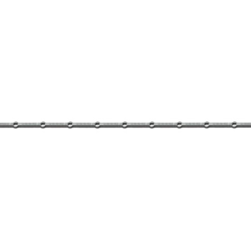 Traverse à trous carrés pour barreaux carrés de 16 mm - 2 mètres