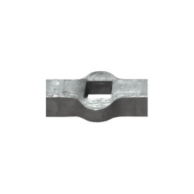 Traverse à trous carrés pour barreaux carrés de 16 mm - 2 mètres