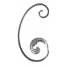 Volute en fer forgé  style classique avec feuille d'acanthe