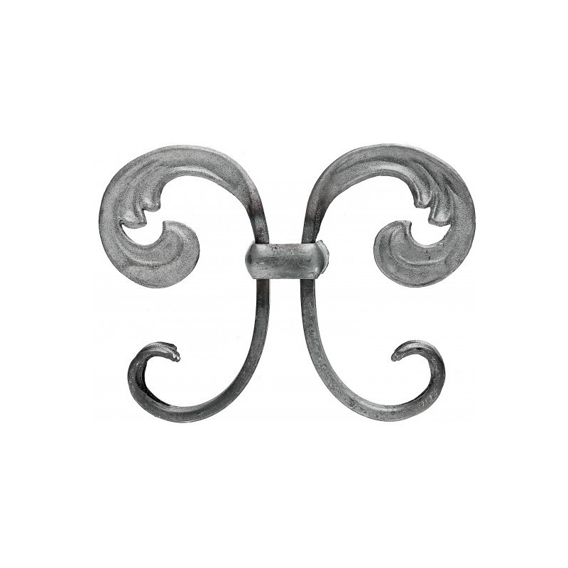 Volutes en C en fer pour barreau décoratif 180x130 mm