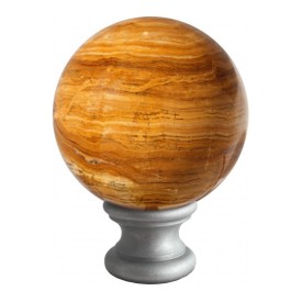 Tête de départ ONYX en fer diamètre 95 mm pour poteau décoratif