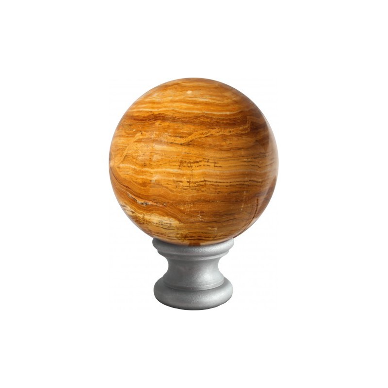 Tête de départ ONYX en fer diamètre 95 mm pour poteau décoratif