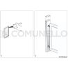 COUVRE POTEAU RECTANGLE AVEC POINTE DE DIAMANT - ACIER BRUT OU ZINGUÉ