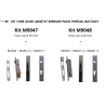 Kit serrure et tubes usinés 40 mm pour portail battant