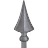 Pointe de lance en acier avec tige carrée de 14 mm