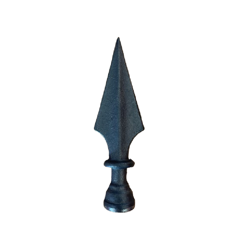 Grande pointe de lance en fonte à emboîter sur barreau rond de 16mm
