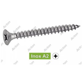 Vis bois aggloméré inox Pozidrive A2 – Fixation précise
