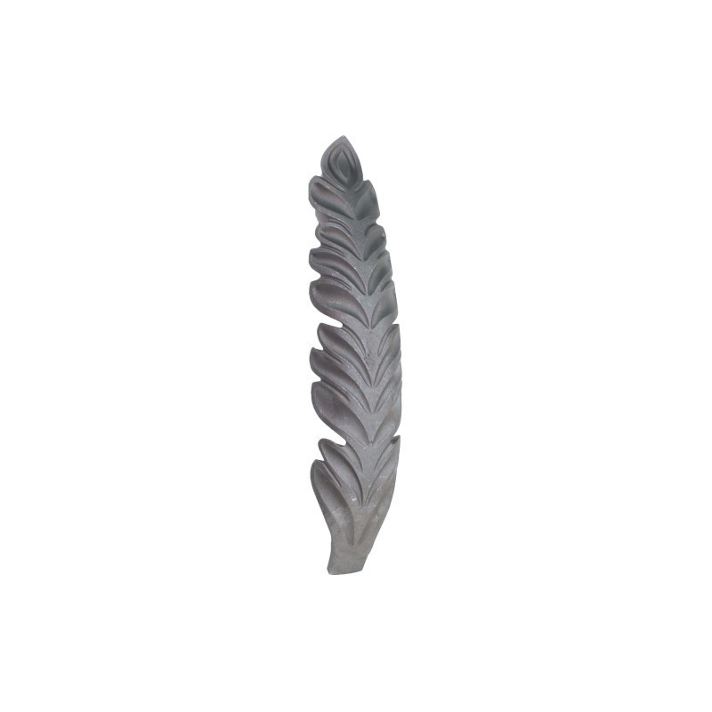 Feuille en acier forgé 165x30 mm à souder pour ferronnerie