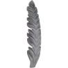 Feuille en acier forgé 165x30 mm à souder pour ferronnerie