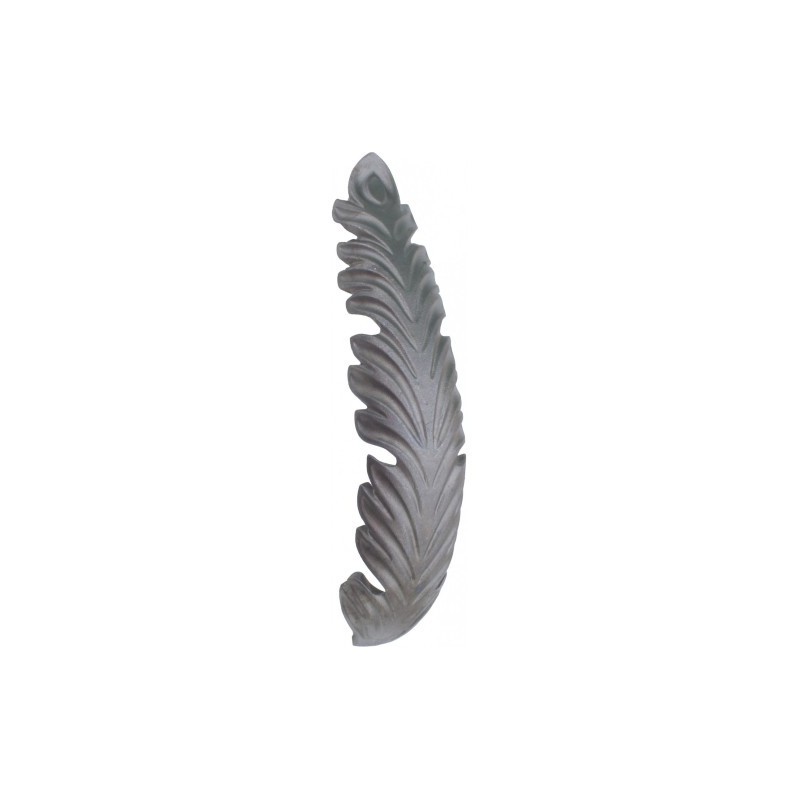Feuille en acier forgé 185x60 mm à souder pour ferronnerie