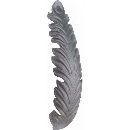 Feuille en acier forgé 185x60 mm à souder pour ferronnerie