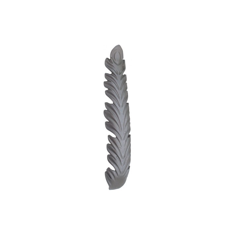 Feuille en acier forgé 210x40 mm à souder pour ferronnerie