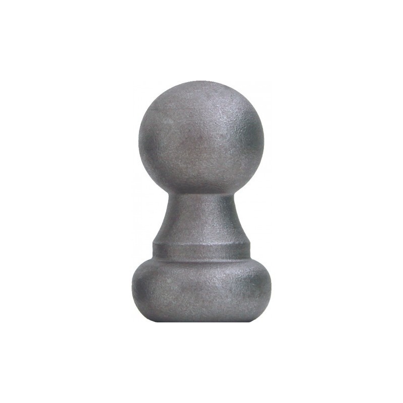 Boule d'ornement pour barreaux de clôtures et portails - base ronde