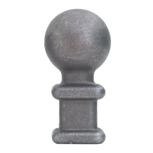 Boule d'ornement pour barreaux de clôtures et portails - base carrée