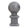 Boule d'ornement pour barreaux de clôtures et portails - base carrée
