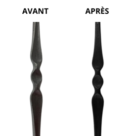 Brunisseur noir pour métaux ferreux – flacon 1 L, patine par oxydation