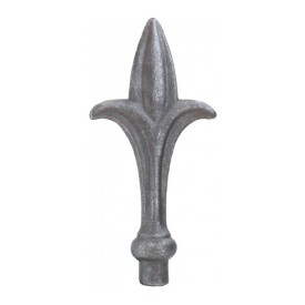 Pointe de lance en acier forgé ou moulé avec tige pour barreaux creux