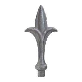 Pointe de lance en acier forgé ou moulé avec tige pour barreaux creux