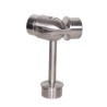 Connecteur réglable en T inox 316 pour tube Ø42,4 mm