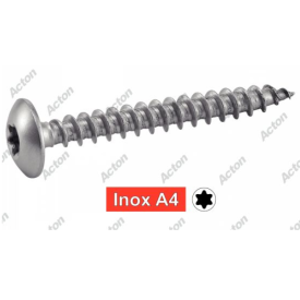 Vis de penture inox A4 Torx