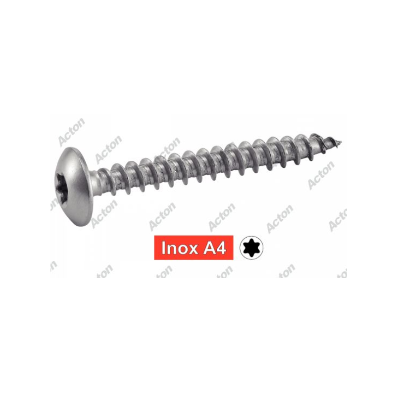 Vis de penture inox A4 Torx