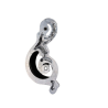 Jeu de 4 décors d'angles en aluminium à motif de volutes - simple face