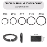Cercle en fer plat 12x6 mm - Diamètre 100 à 130 mm