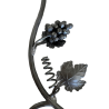 Décor vigne fer forgé 800x165 mm – feuille + grappe – Ø14 mm