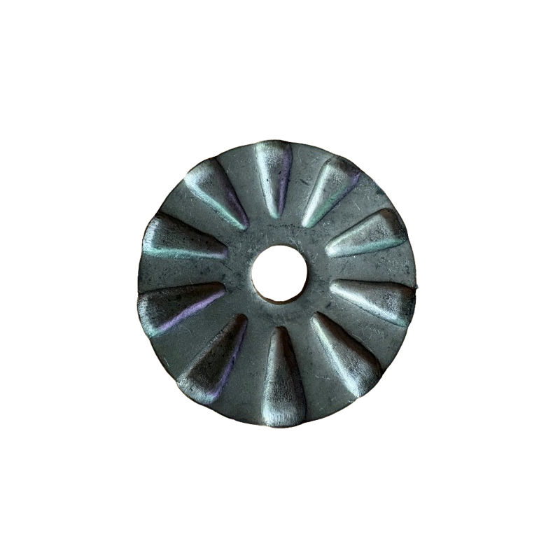 Rosace en acier pour balustre coudée de Ø12mm