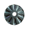 Rosace en acier pour balustre coudée de Ø12mm