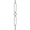 Barreau assemblé avec cercle décoratif (référence M0081)