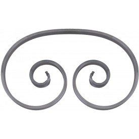 Volute en C 260x165 mm acier forgé queue de carpe – Esse