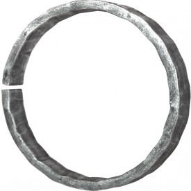Cercle en fer plat martelé non soudé 12x6mm - Diamètre 99 et 110mm