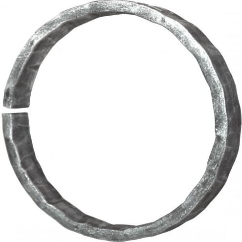 Cercle en fer plat martelé non soudé 12x6mm - Diamètre 99 et 110mm