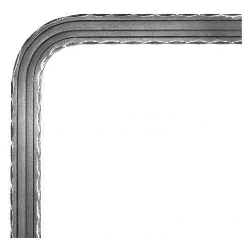 Coude à 90° pour main courante martelée 40 x 8 mm