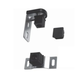 Kit pivots haut et bas avec platine de sol pour portails légers