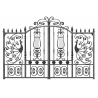 Panneau décoratif Paon en fer forgé – Feuillage & Volutes