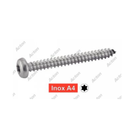 Vis à tôle tête cylindrique large en Inox A4