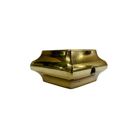 Bague carrée basse laiton 38x38 – pour barreaux carrés 14x14 ou 16x16 mm – finition poli