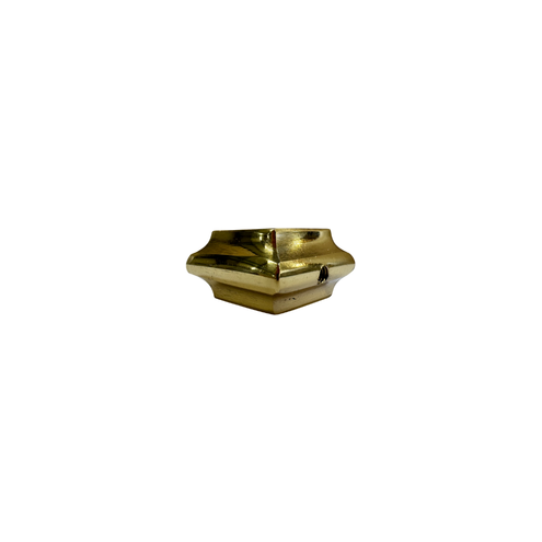 Bague carrée basse laiton 38x38 – pour barreaux carrés 14x14 ou 16x16 mm – finition poli