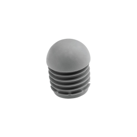 Embout demi-sphérique antidérapant – Pour tubes ronds Ø18 à Ø30 mm – Noir ou gris