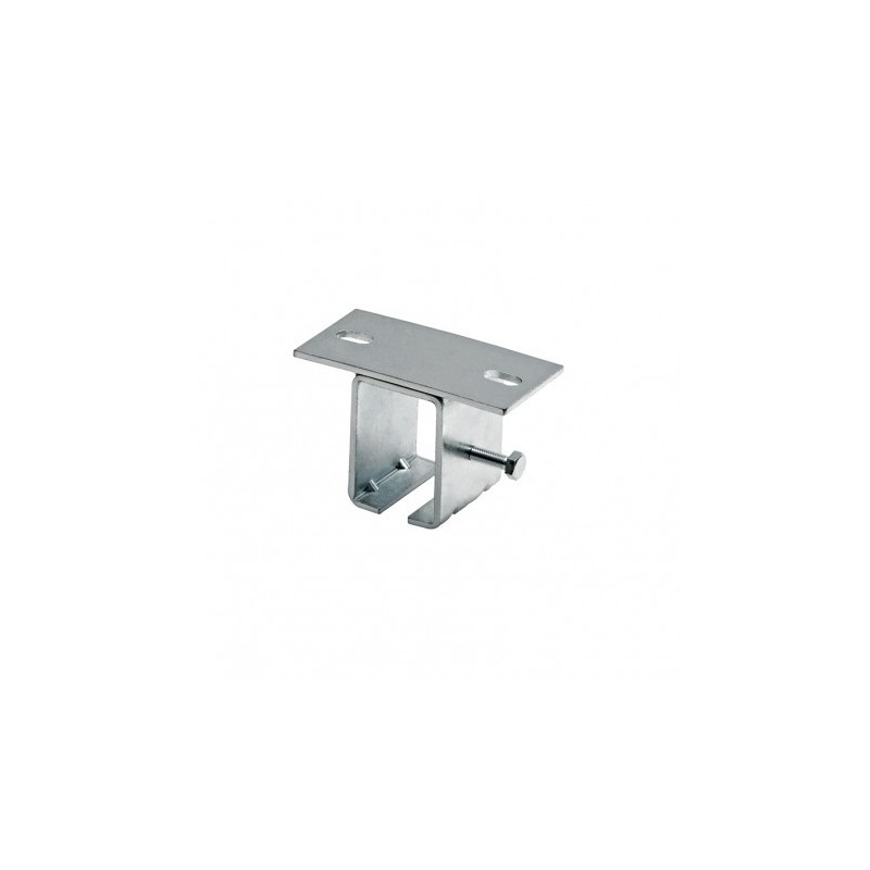SUPPORT DE RAIL SUSPENDU – FIXATION PLAFOND ACIER ZINGUÉ POUR RAIL 34 À 57 MM