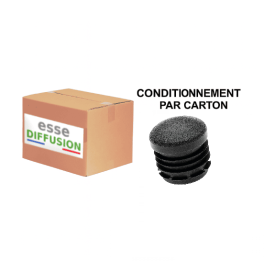 Embouts patins épais ronds Ø10 à Ø30 mm – Noir ou blanc