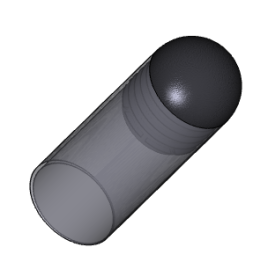 Embout demi-sphérique décoratif PEBD – Ø18 à Ø80 mm – Pour tubes ronds