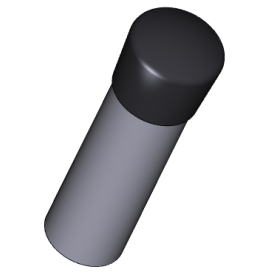 EMBOUT TUBE ENVELOPPANT ROND CAOUTCHOUC NOIR BLANC M8040